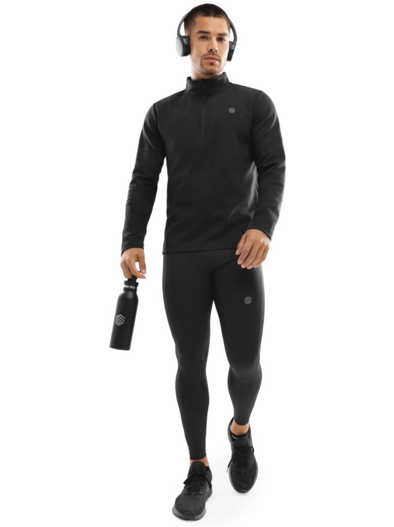 Mallas deportivas largas hombre fitness hombre pioneer Negro - Kiabi