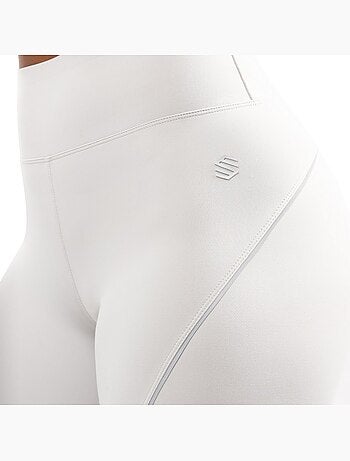 Mallas reflectantes largas running mujer fitness mujer lume light gray