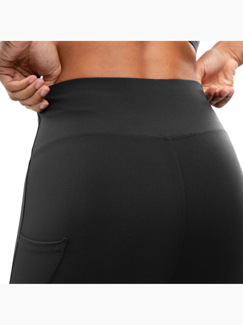 Mallas running cortas mujer fitness mujer thames Negro - Kiabi