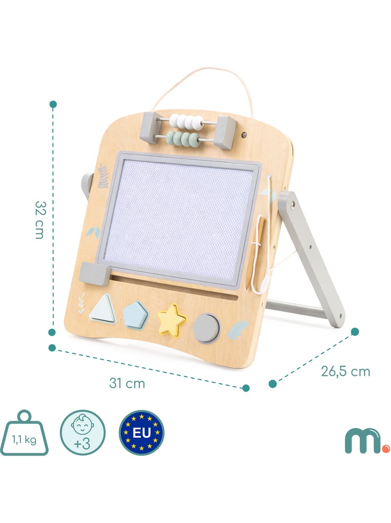 Mamabrum mini chevalet - pizarra educativa de madera 2 en 1 para niños N/D - Kiabi