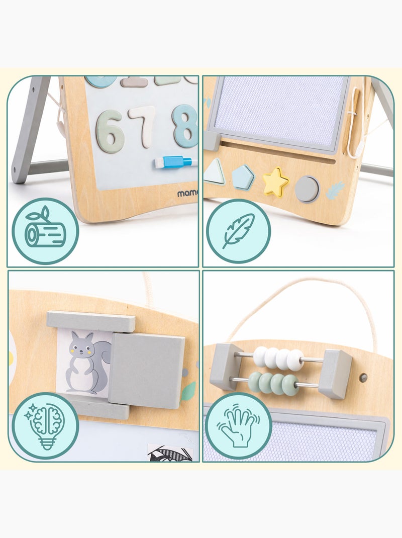 Mamabrum mini chevalet - pizarra educativa de madera 2 en 1 para niños N/D - Kiabi
