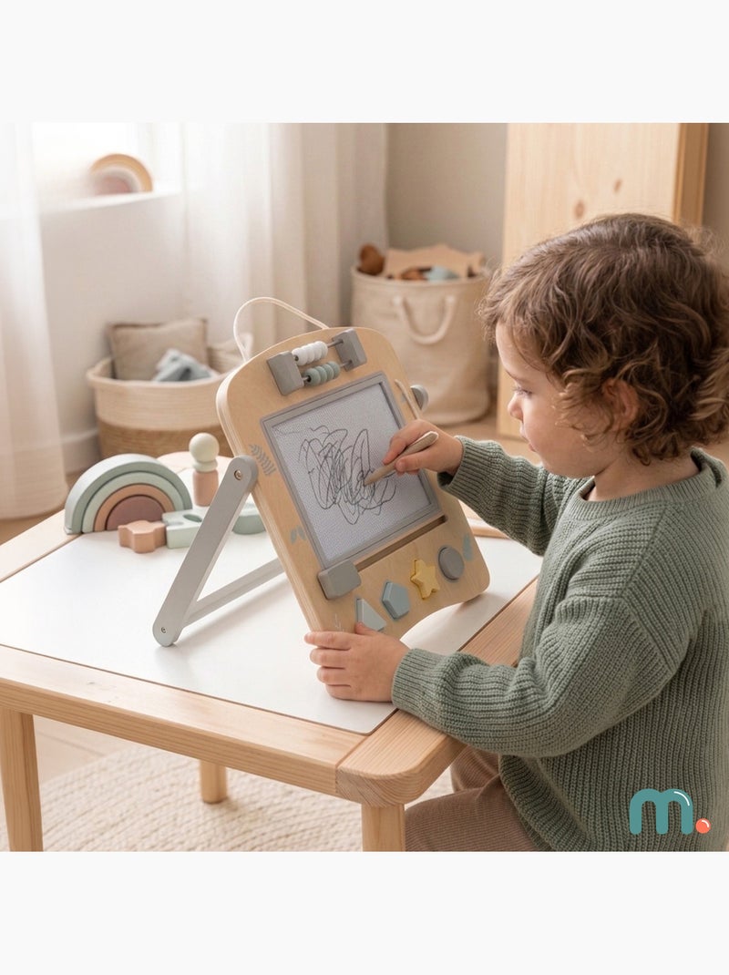 Mamabrum mini chevalet - pizarra educativa de madera 2 en 1 para niños N/D - Kiabi