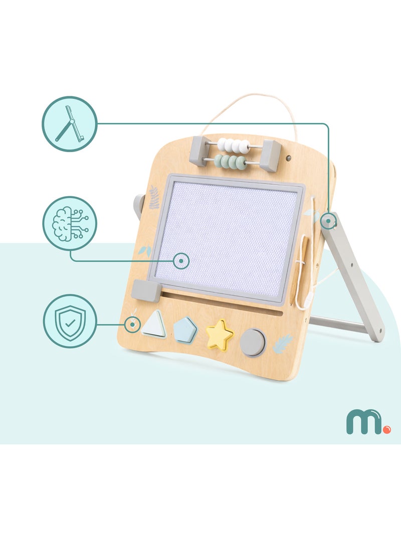 Mamabrum mini chevalet - pizarra educativa de madera 2 en 1 para niños N/D - Kiabi