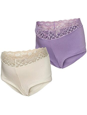 Mamalicious - Pack de 2 Braguitas Culotte de Premamá en de Modal