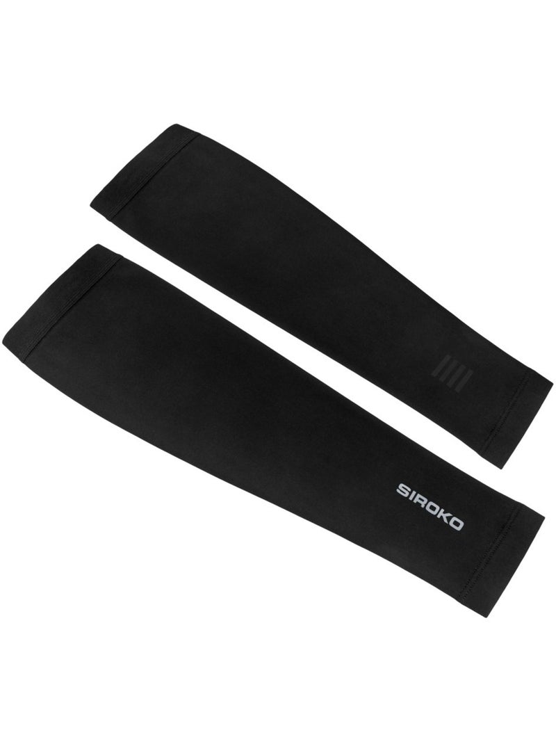 Manguitos ciclismo ciclismo hombre y mujer manguitos térmicos coldblock Negro - Kiabi