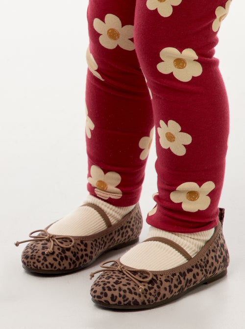 Manoletinas con motivo de leopardo - Kiabi