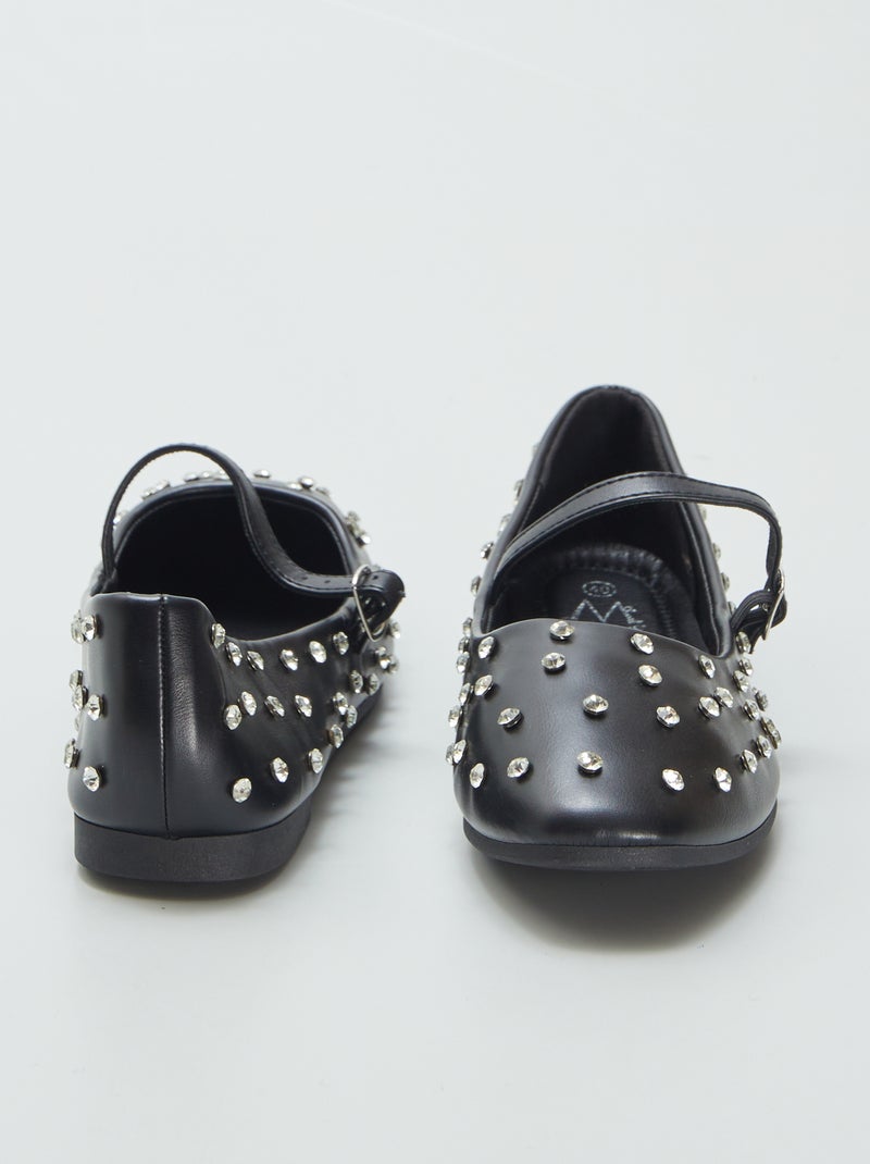 Manoletinas con strass NEGRO - Kiabi