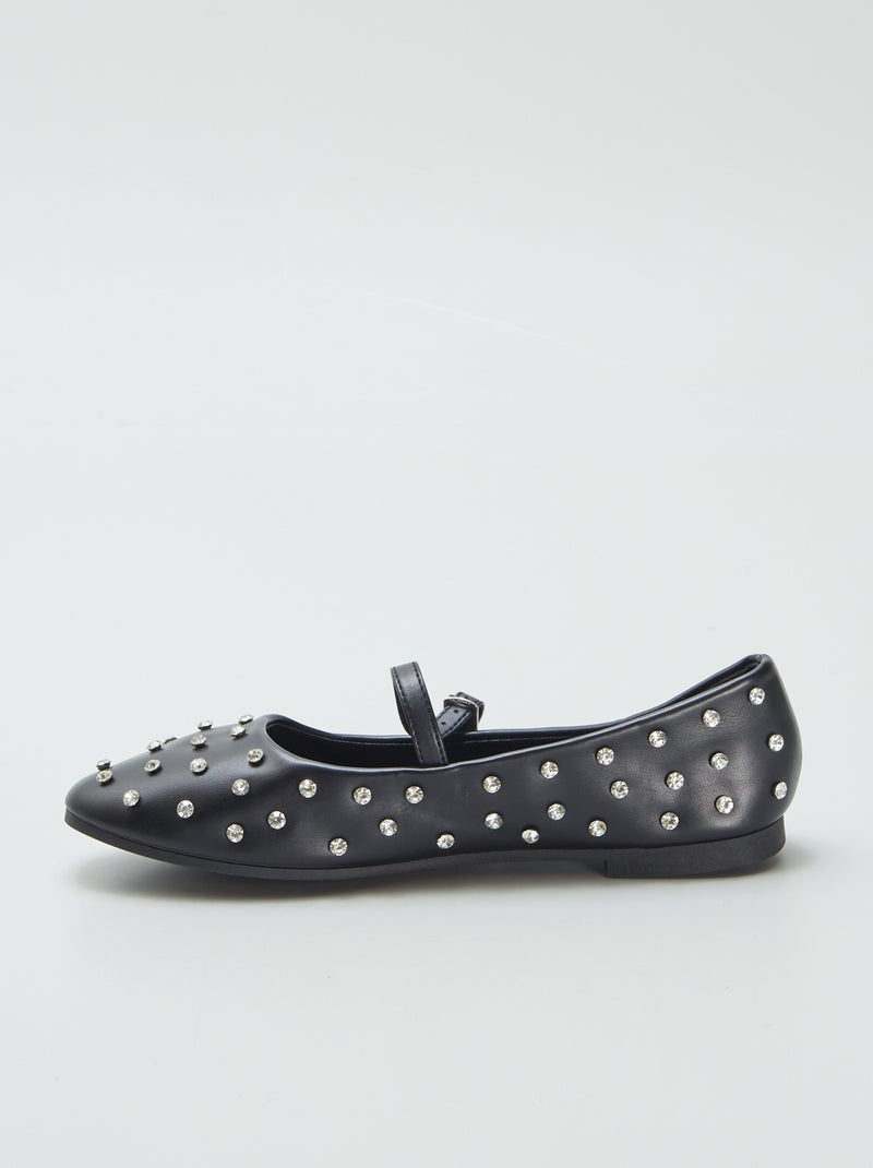 Manoletinas con strass NEGRO - Kiabi