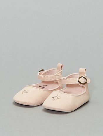 Manoletinas de antelina con tira - Kiabi