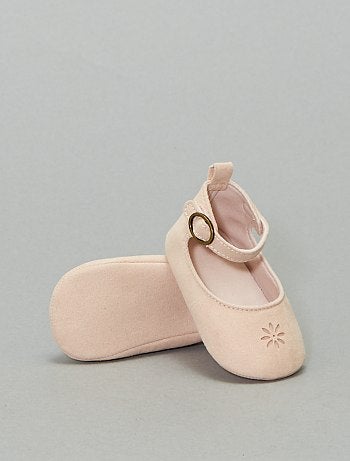 Manoletinas de antelina con tira - Kiabi