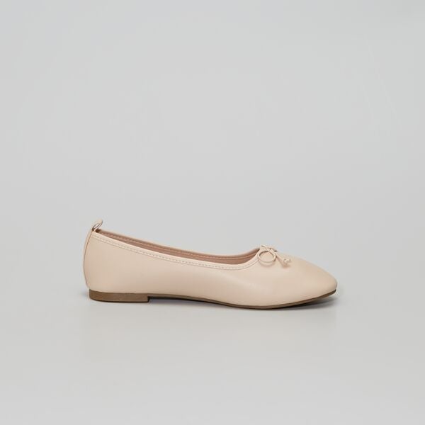 Manoletinas de material sintético Mujer talla 34 a 48 - crudo - Kiabi -  10,00€