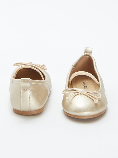 Manoletinas doradas - Kiabi