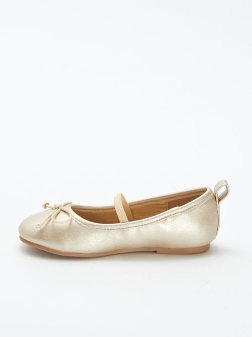 Manoletinas doradas - Kiabi