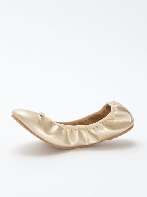 Manoletinas doradas - Kiabi