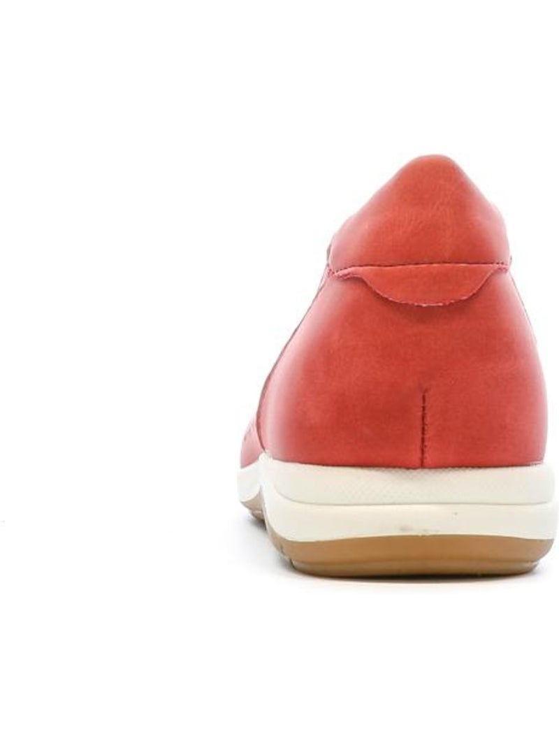 Manoletinas relife para mujer Rojo - Kiabi