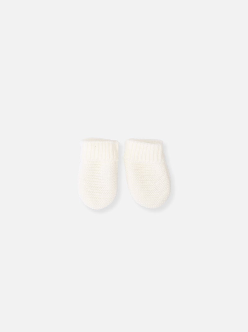 Manoplas de punto Blanco - Kiabi