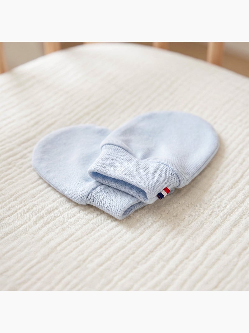 Manoplas para bebé antiarañazos algodón | SEVIRA KIDS Azul - Kiabi