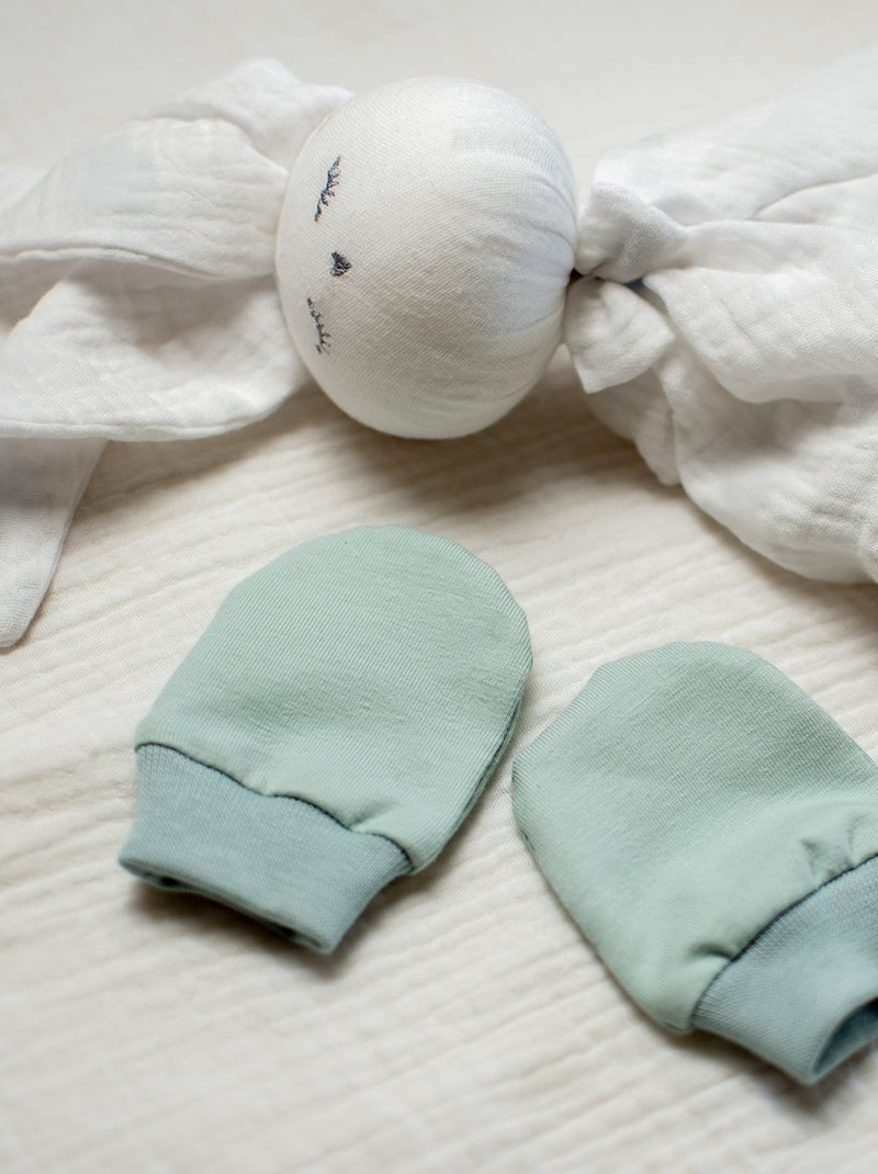 Manoplas para bebé antiarañazos algodón | SEVIRA KIDS Blanco - Kiabi