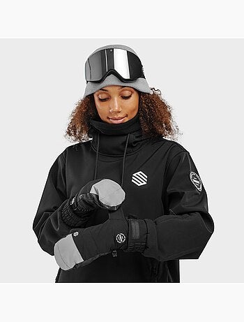 Manoplas térmicas esquí esquí y nieve hombre y mujer pitztal gray