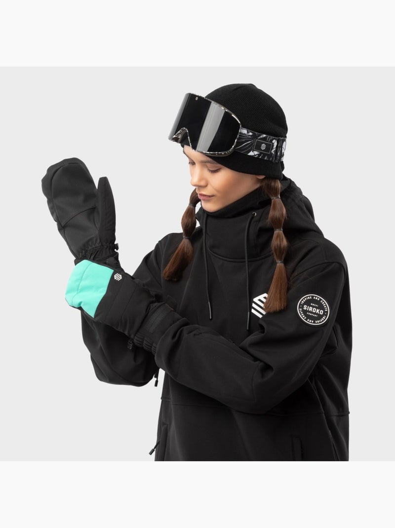Manoplas térmicas esquí esquí y nieve hombre y mujer pitztal Negro - Kiabi