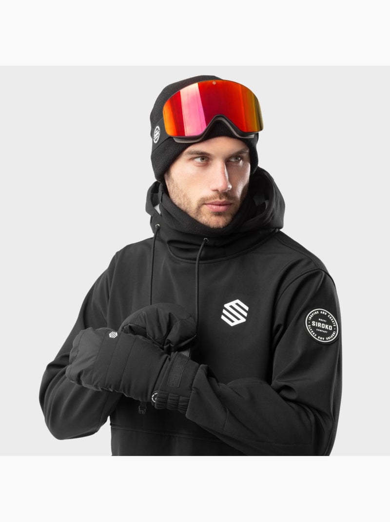 Manoplas térmicas esquí esquí y nieve hombre y mujer pitztal Negro - Kiabi