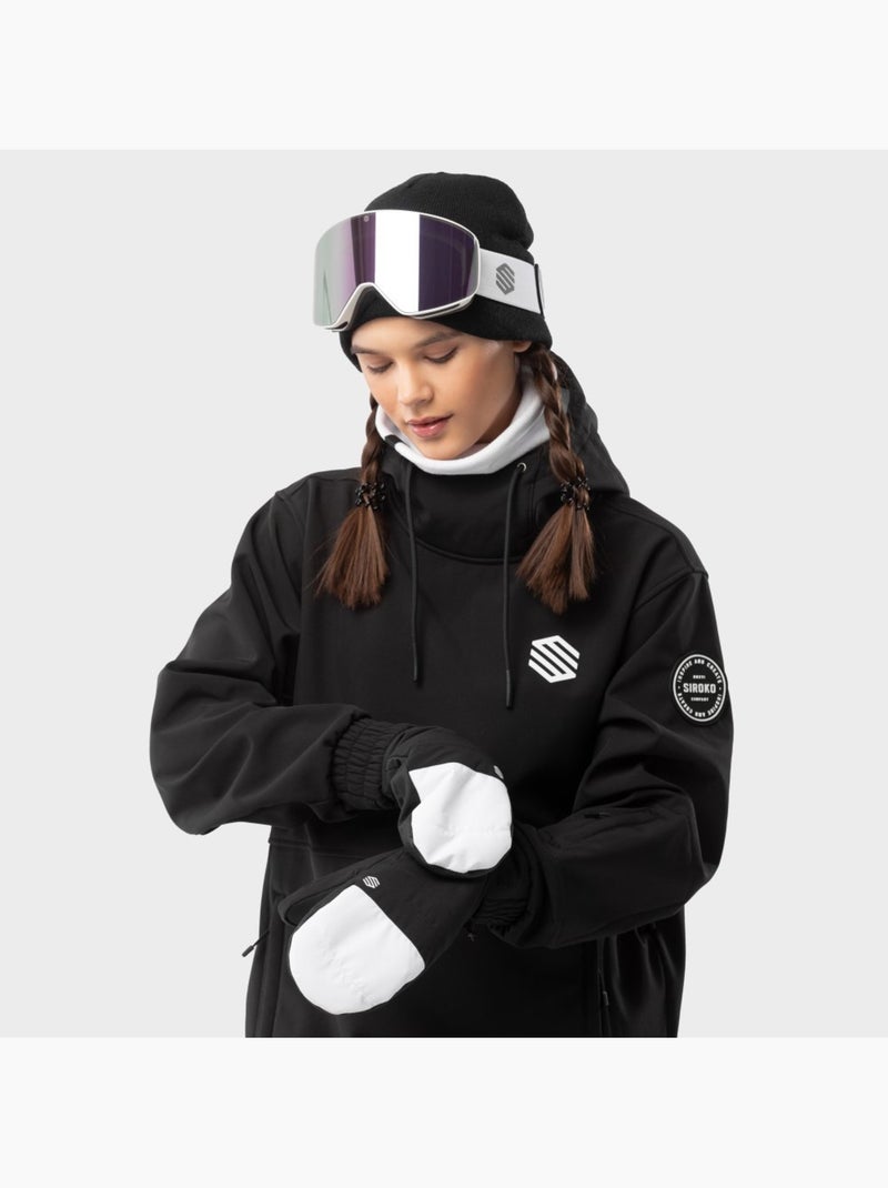 Manoplas térmicas esquí esquí y nieve hombre y mujer pitztal Negro - Kiabi