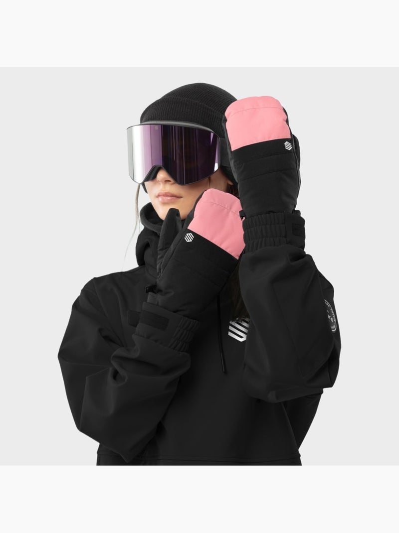 Manoplas térmicas esquí esquí y nieve hombre y mujer pitztal Negro - Kiabi