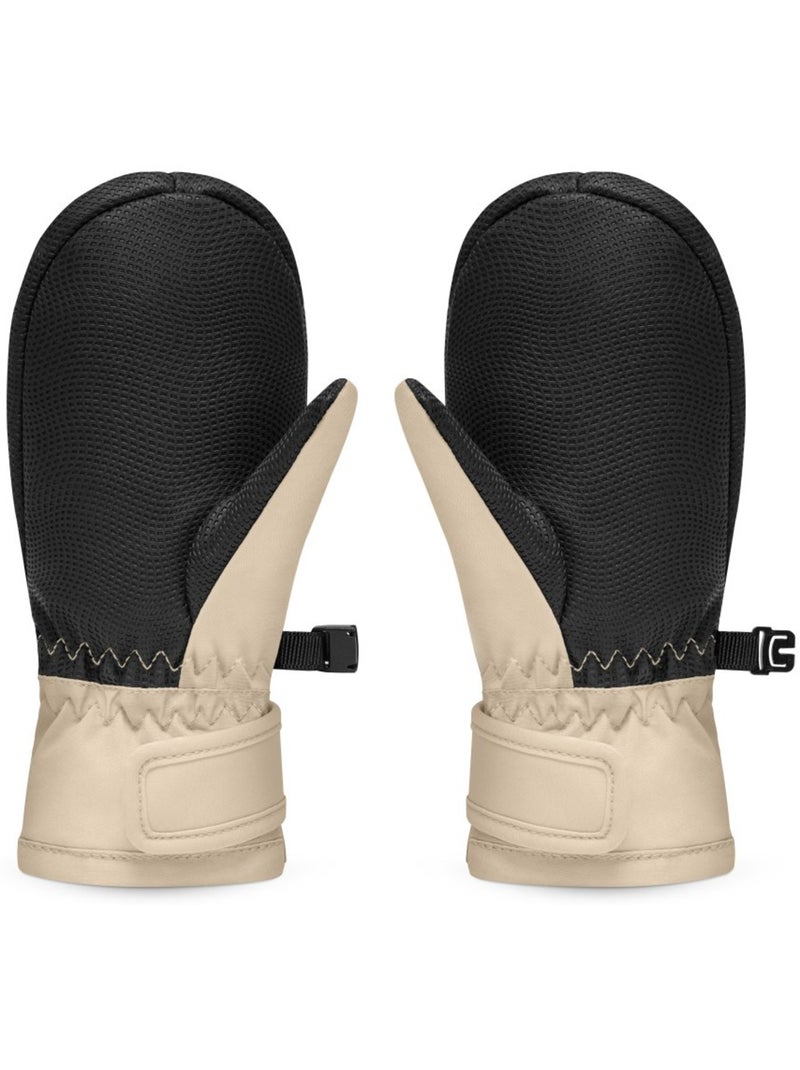 Manoplas térmicas esquí niños esquí y nieve niños y niñas terrafrost Beige - Kiabi