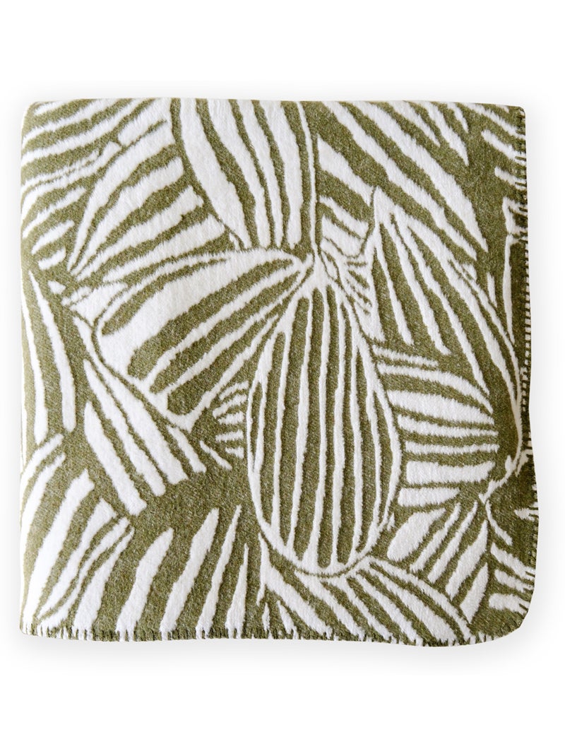 Manta - Cubre 200x220 cm caqui Verde caqui - Kiabi