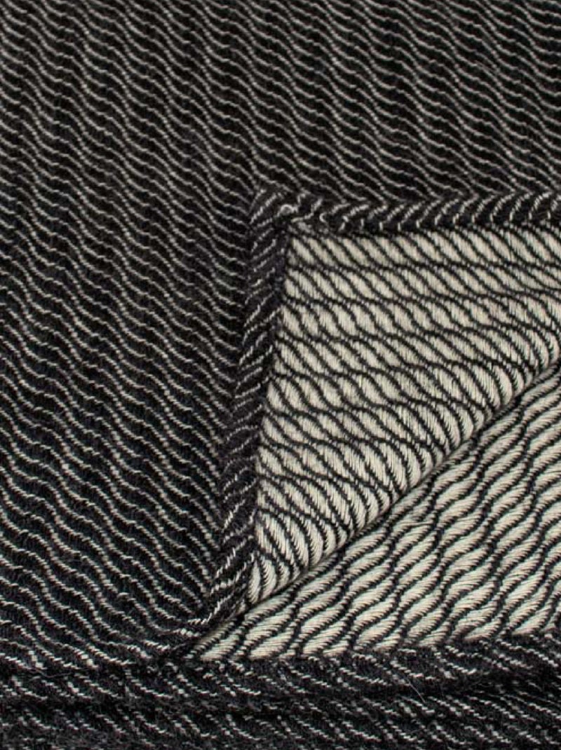 Manta 100% lana Gris antracita - Kiabi