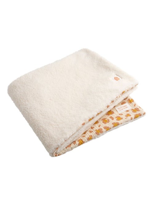 Manta bebé leopardo – Gasa de algodón y polar - SAUTHON - Kiabi