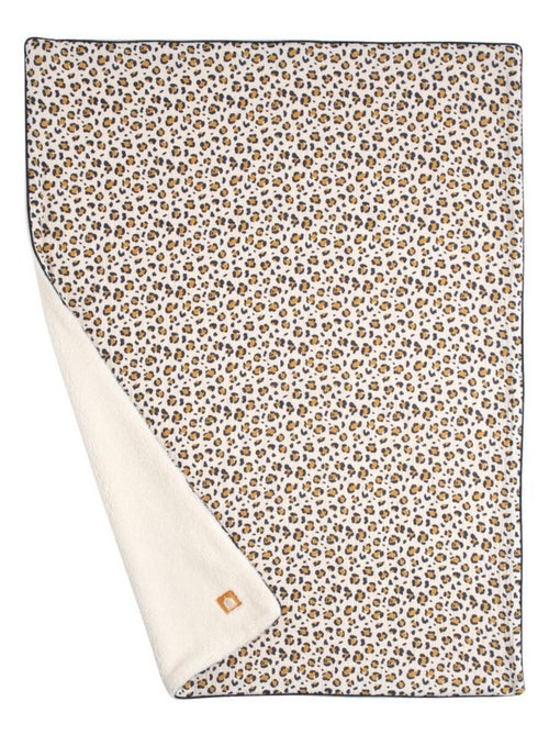 Manta bebé leopardo – Gasa de algodón y polar - SAUTHON - Kiabi