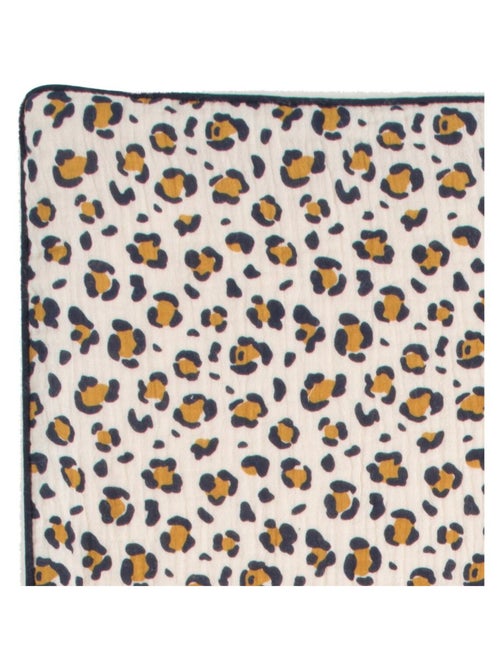 Manta bebé leopardo – Gasa de algodón y polar - SAUTHON - Kiabi