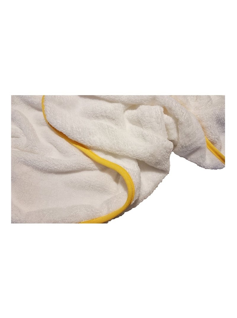 Manta blanca lisa para bebé Amarillo - Kiabi