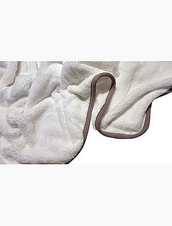 Manta blanca lisa para bebé