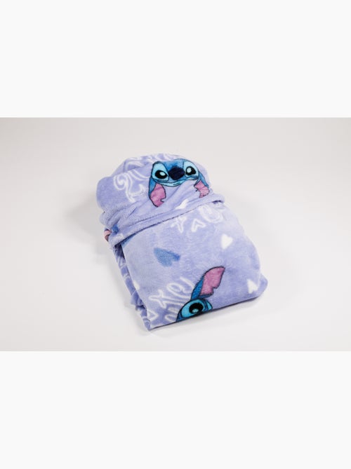 Manta con Capucha Franela Disney Stitch & Angel 2 Cute 120x150cm – All-Over Azul – 100% Poliéster – - Kiabi Manta con Capucha Franela Disney Stitch & Angel 2 Cute 120x150cm – All-Over Azul – 100% Poliéster – - Kiabi