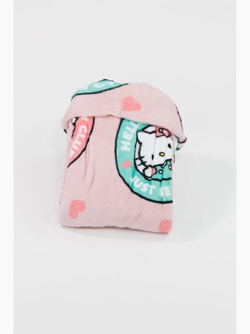 Manta con Capucha Franela Hello Kitty Club 120x150cm – Suave y Cálida – Licencia Oficial - Kiabi Manta con Capucha Franela Hello Kitty Club 120x150cm – Suave y Cálida – Licencia Oficial - Kiabi