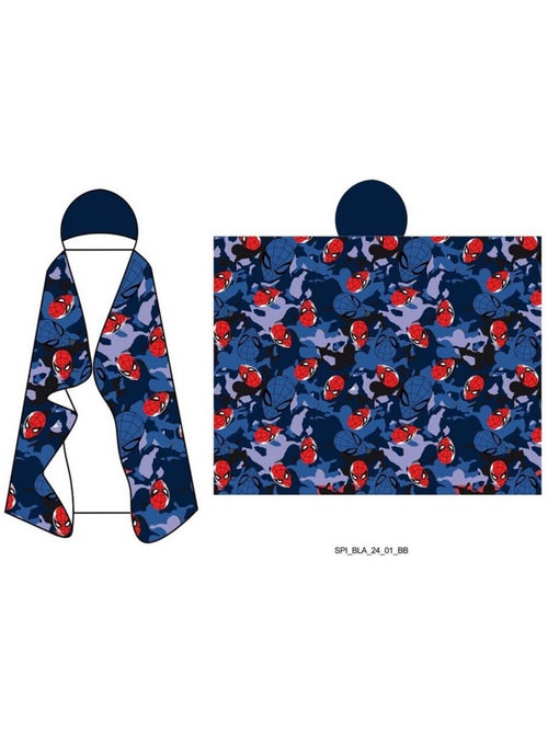 Manta con Capucha Franela Spider-Man Marvel 120x150cm – All-Over Camo – Licencia Oficial Marvel - Kiabi Manta con Capucha Franela Spider-Man Marvel 120x150cm – All-Over Camo – Licencia Oficial Marvel - Kiabi