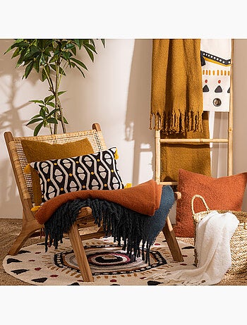 Manta con efecto de mohair