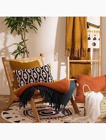 Manta con efecto de mohair