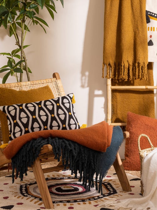 Manta con efecto de mohair - Kiabi