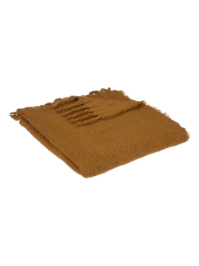 Manta con efecto de mohair Bronce - Kiabi