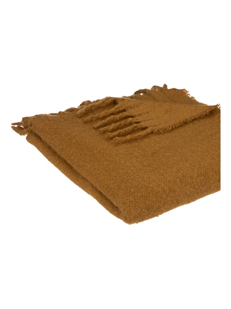 Manta con efecto de mohair Bronce - Kiabi