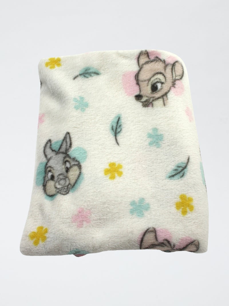 Manta con estampado 'Bambi' Beige - Kiabi