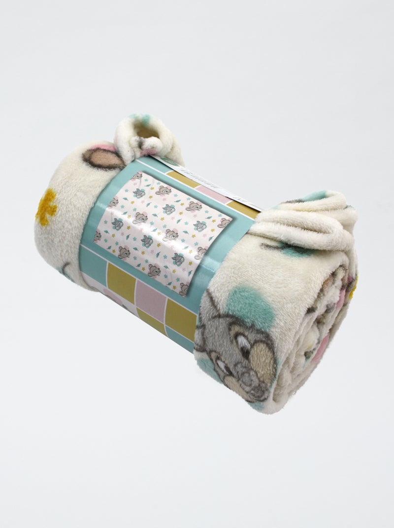 Manta con estampado 'Bambi' Beige - Kiabi