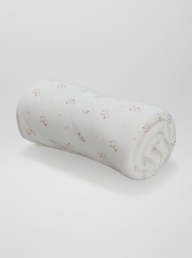 Manta con estampado BLANCO - Kiabi