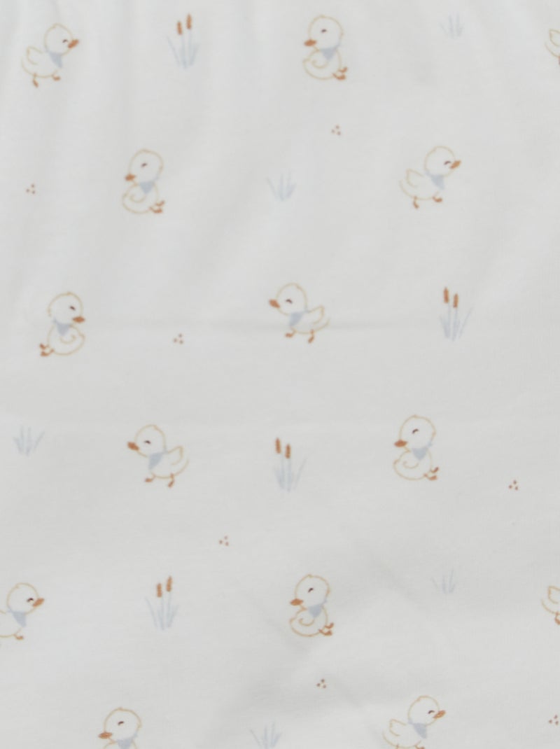 Manta con estampado BLANCO - Kiabi