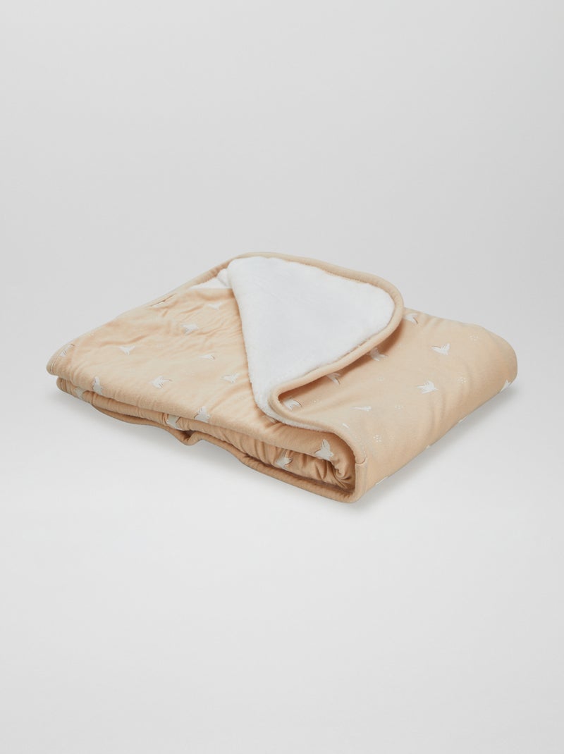 Manta con estampado MARRON - Kiabi