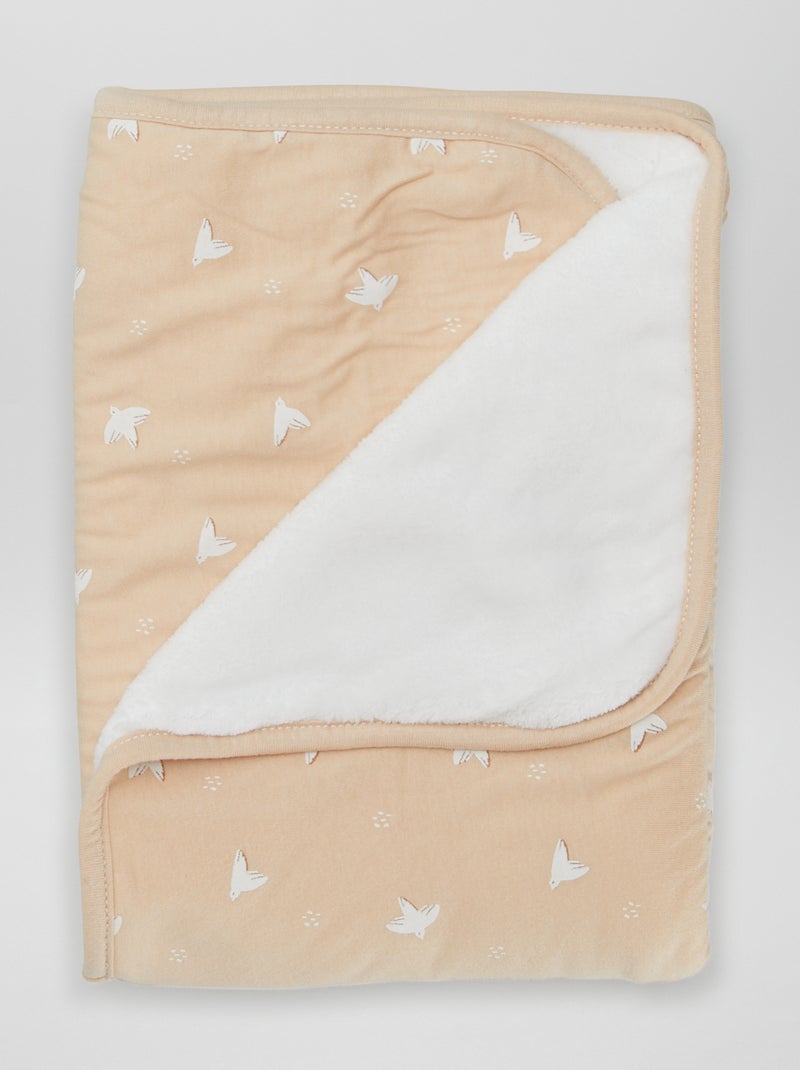 Manta con estampado MARRON - Kiabi