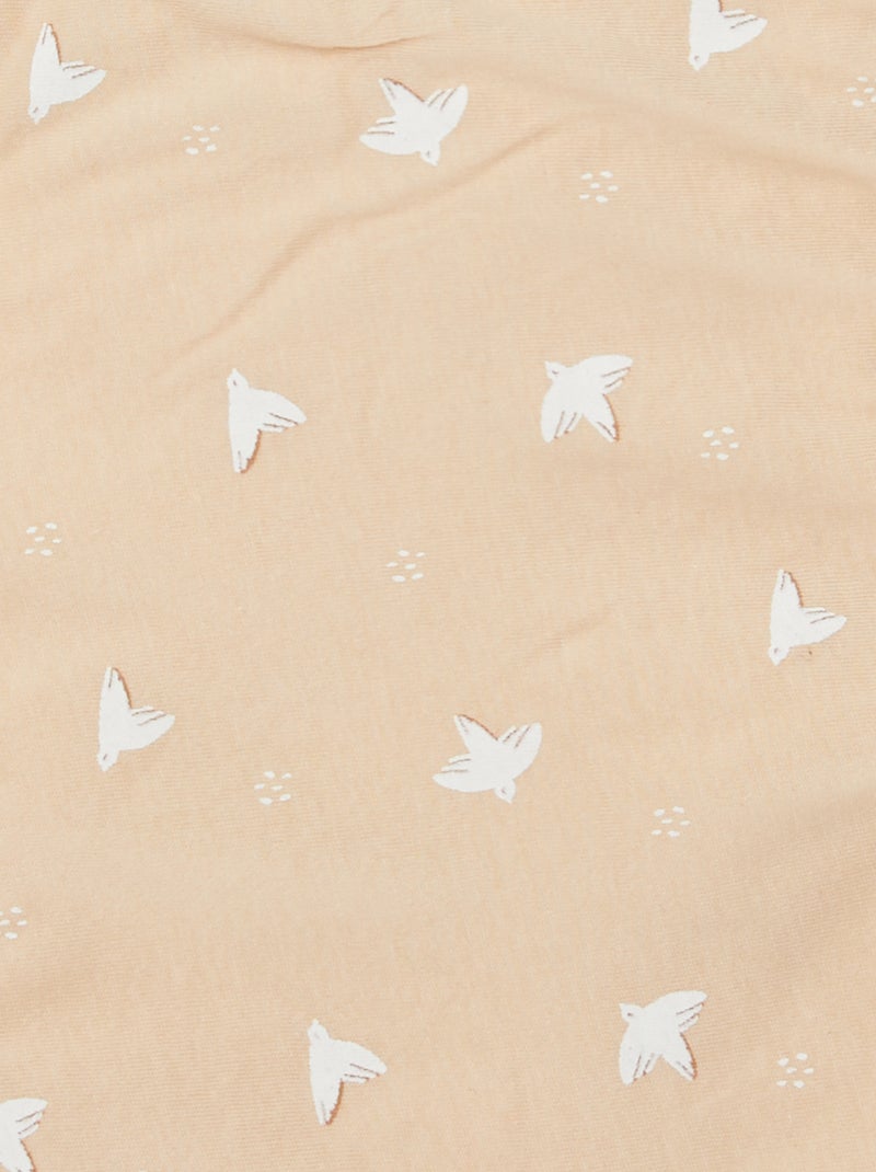 Manta con estampado MARRON - Kiabi